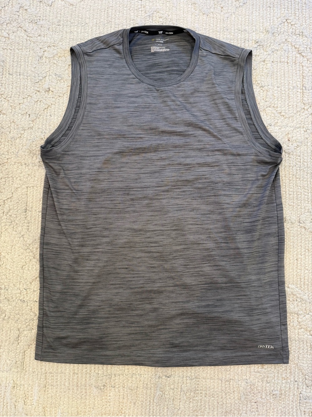 Tek Gear DryTek Sleeveless Muscle Tank – Gray Heather